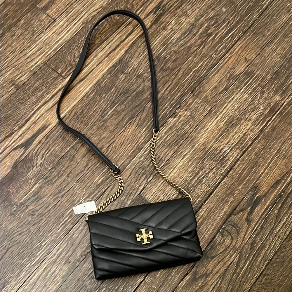 Tory Burch Black Quilted Crossbody Bag